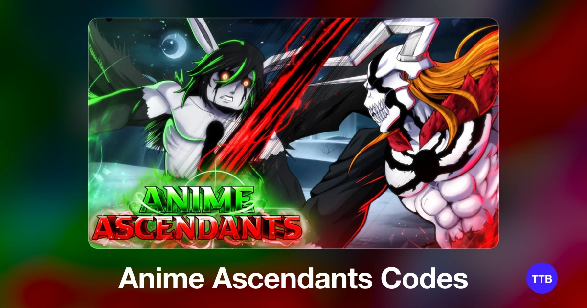 Anime Ascendants codes cover: the official Roblox game image with the game name