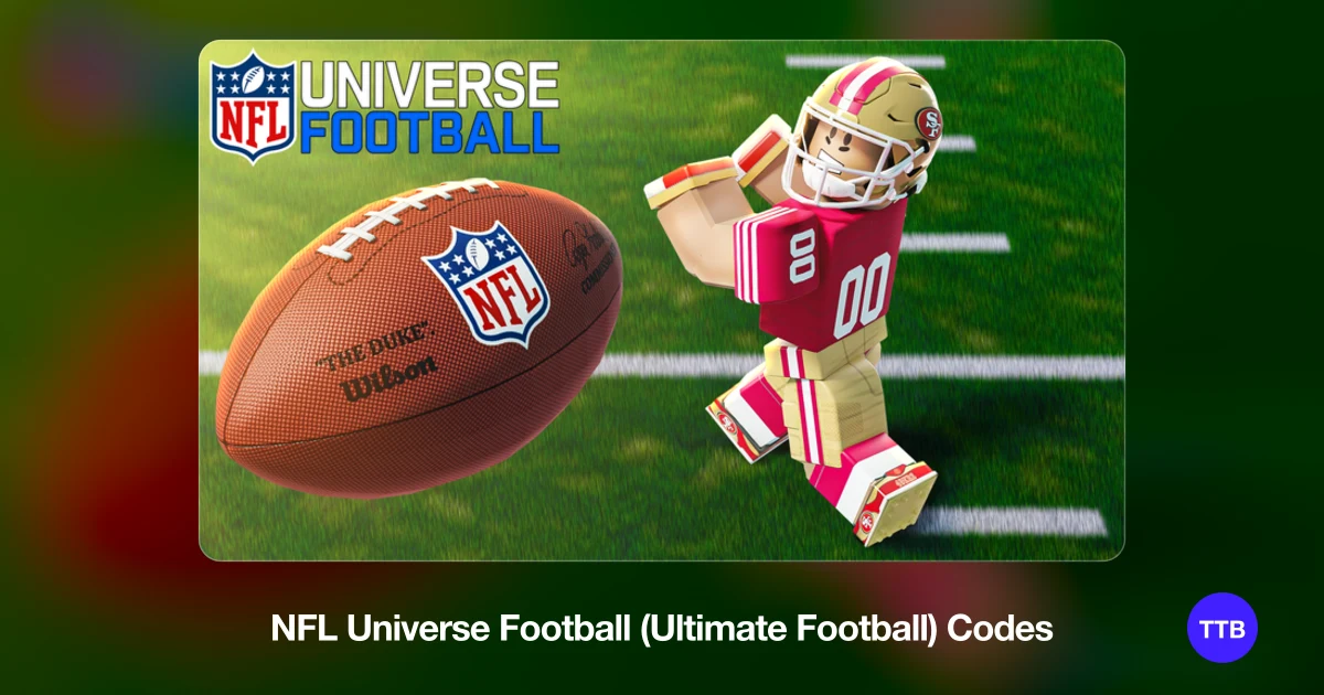 NFL Universe Football (Ultimate Football) codes cover: the official Roblox game image with the game name