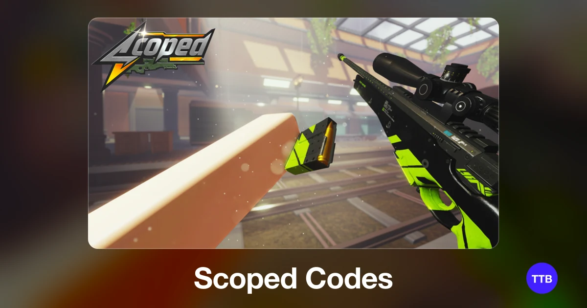 Scoped codes cover: the official Roblox game image with the game name