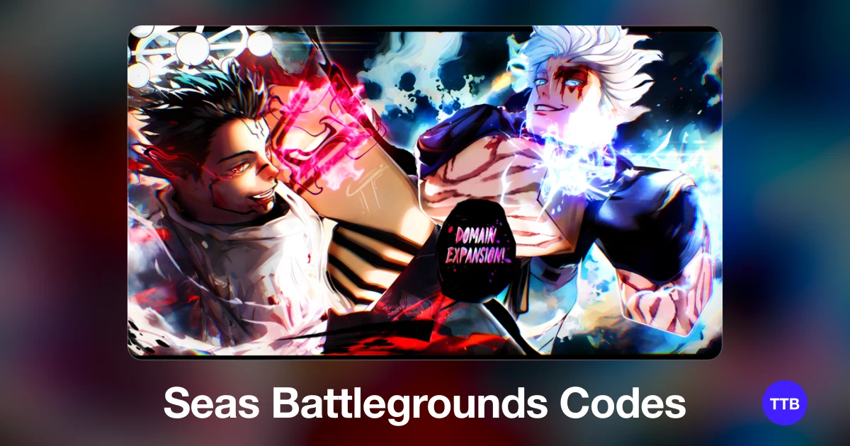 Seas Battlegrounds codes cover: the official Roblox game image with the game name