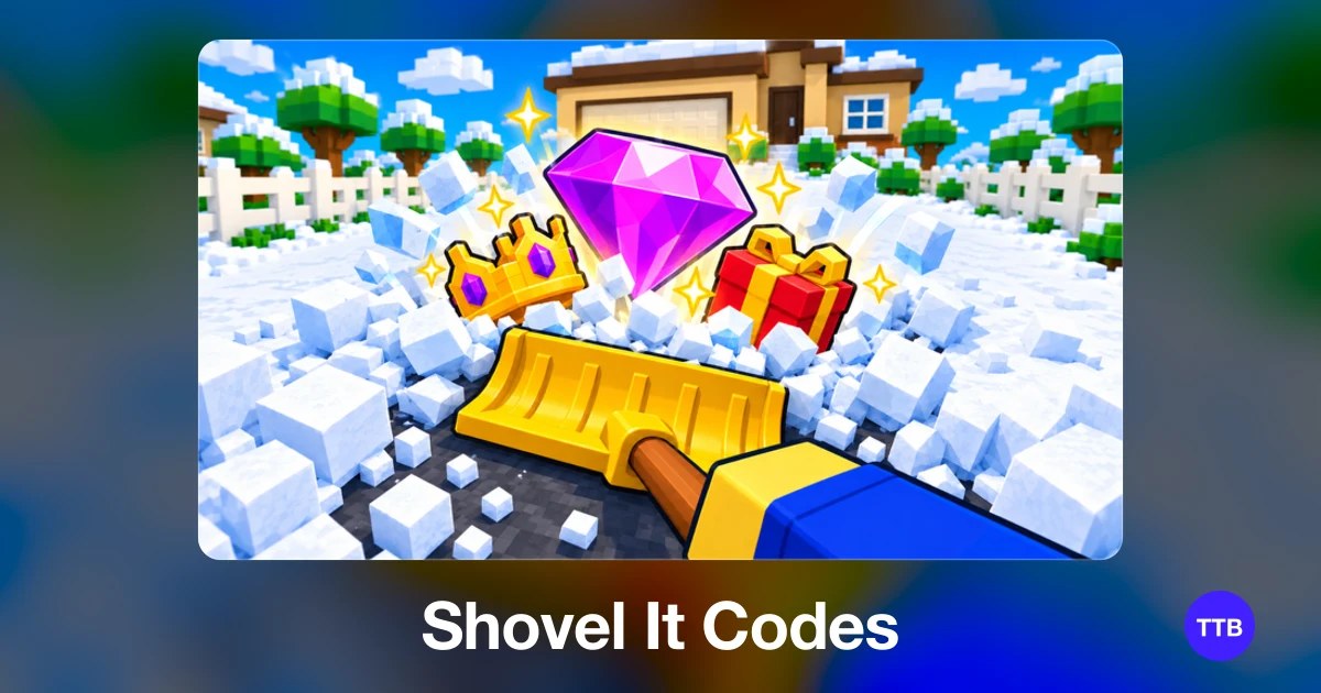 Shovel It codes cover: the official Roblox game image with the game name