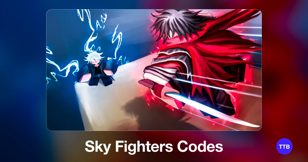 Sky Fighters codes cover: the official Roblox game image with the game name