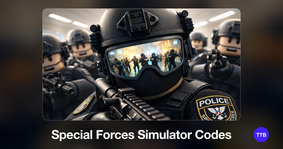 Special Forces Simulator codes cover: the official Roblox game image with the game name