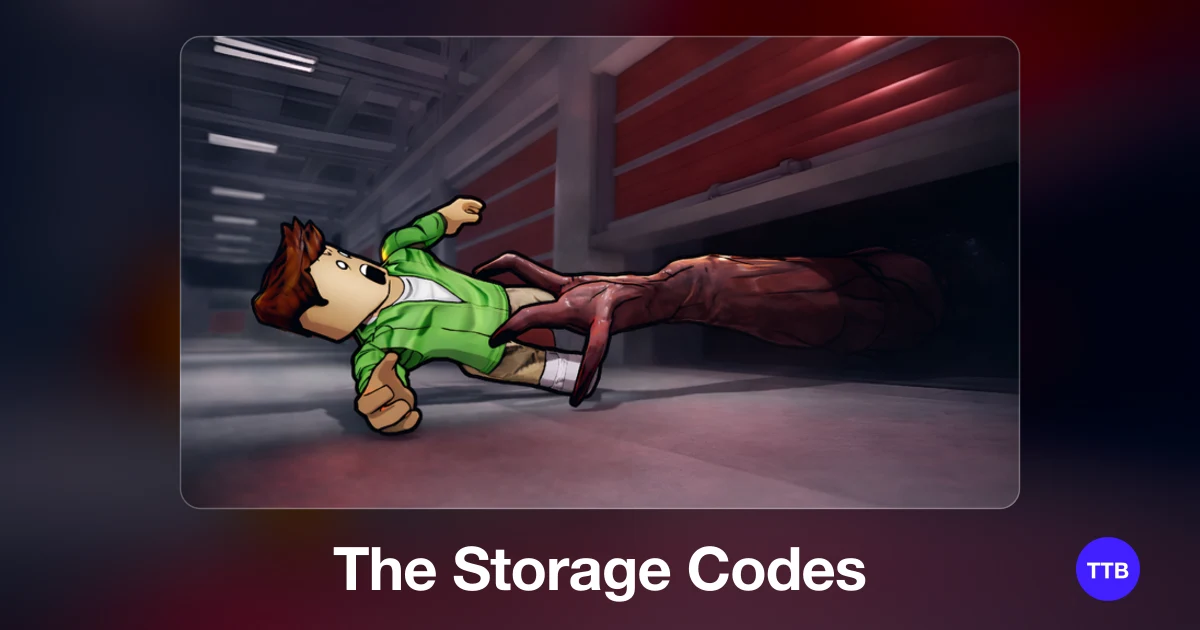 The Storage codes cover: the official Roblox game image with the game name