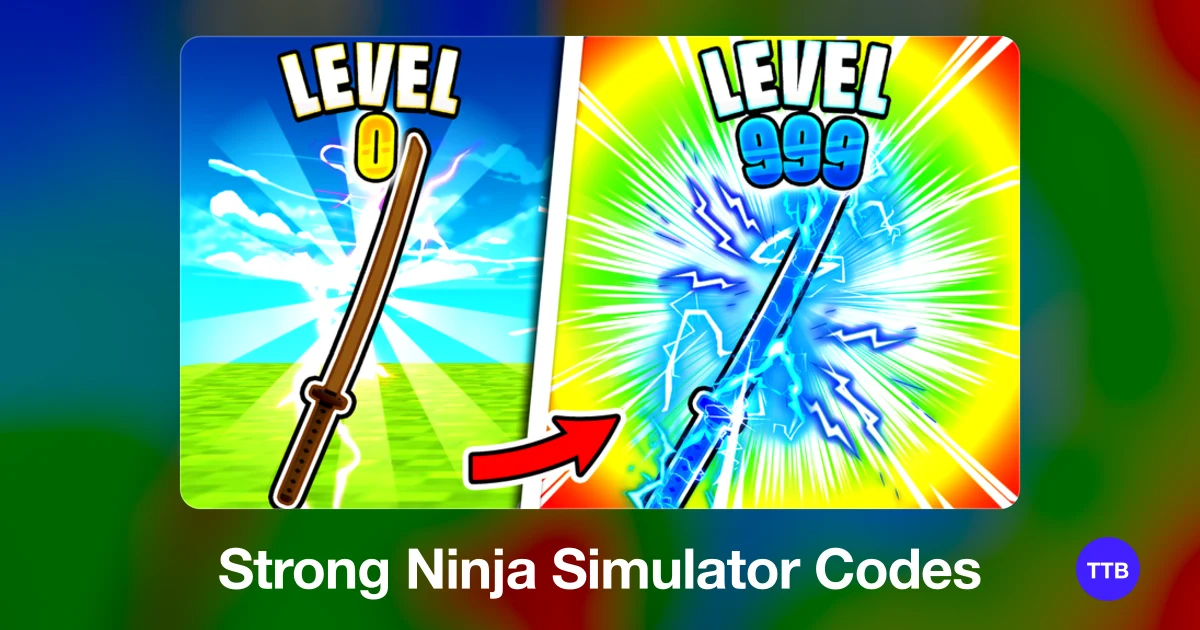 Strong Ninja Simulator codes cover: the official Roblox game image with the game name