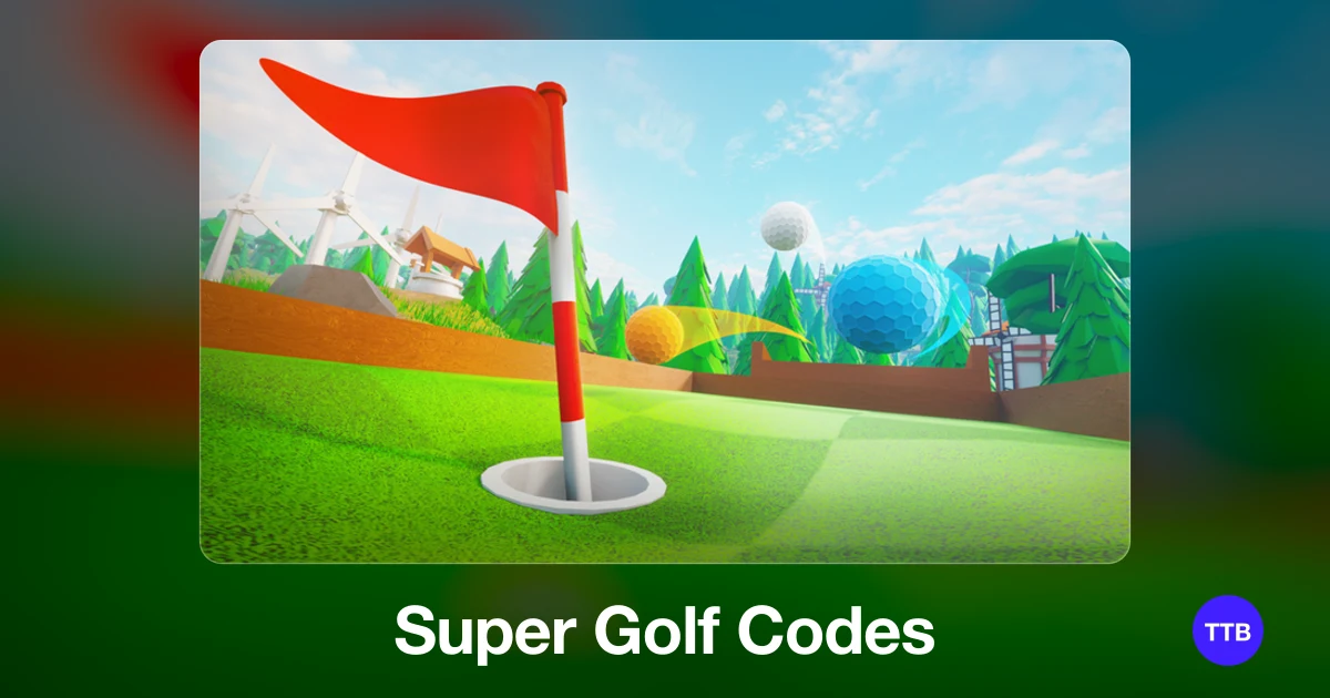 Super Golf codes cover: the official Roblox game image with the game name