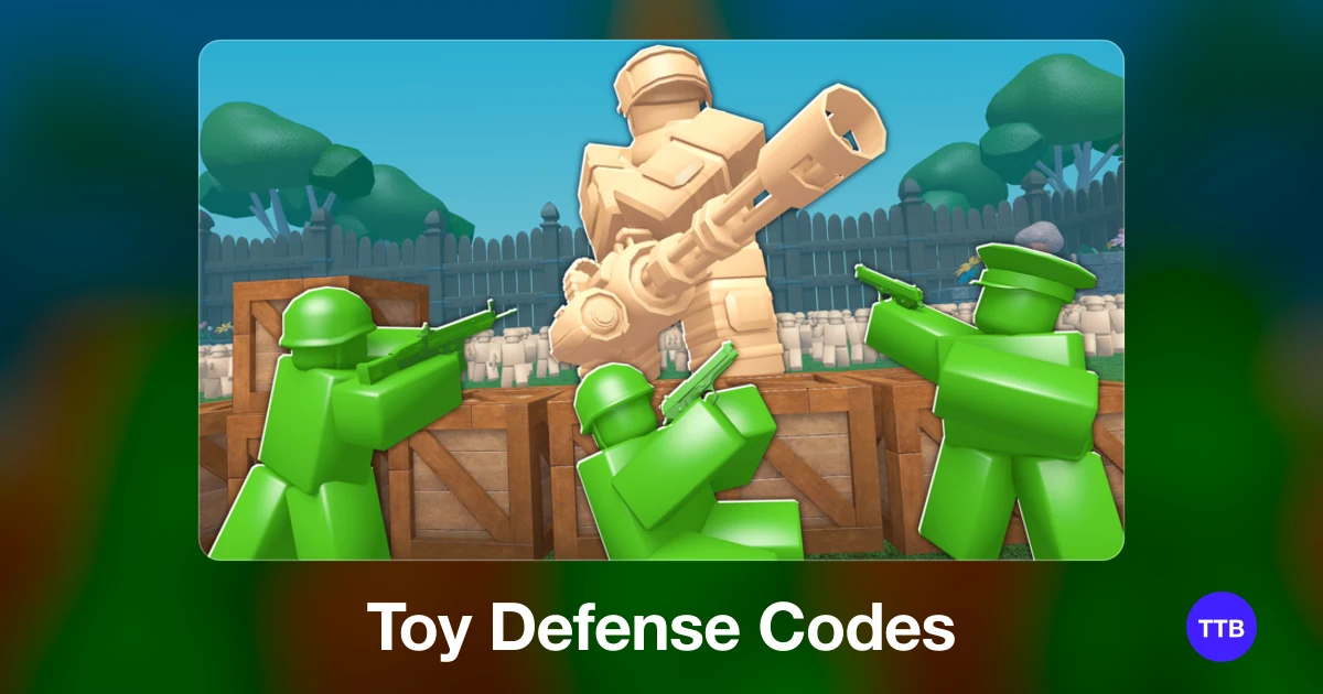 Toy Defense codes cover: the official Roblox game image with the game name