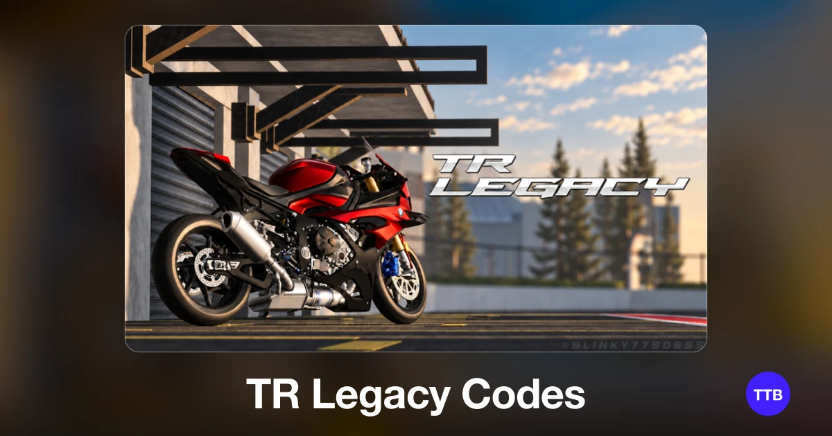 TR Legacy codes cover: the official Roblox game image with the game name
