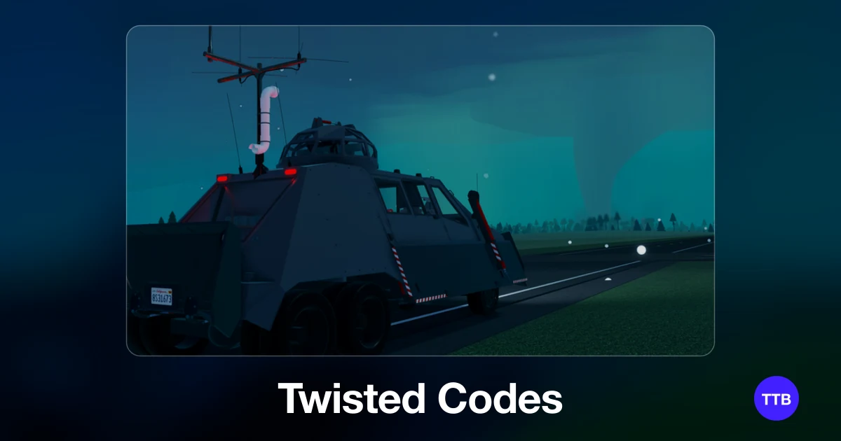 Twisted codes cover: the official Roblox game image with the game name