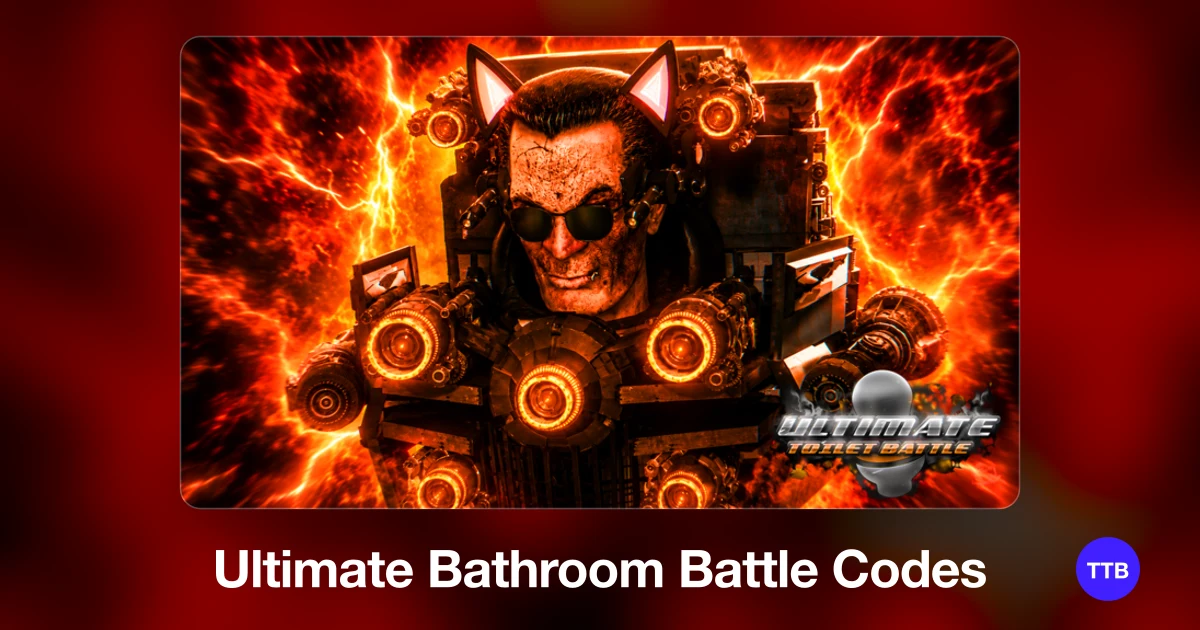Ultimate Bathroom Battle codes cover: the official Roblox game image with the game name