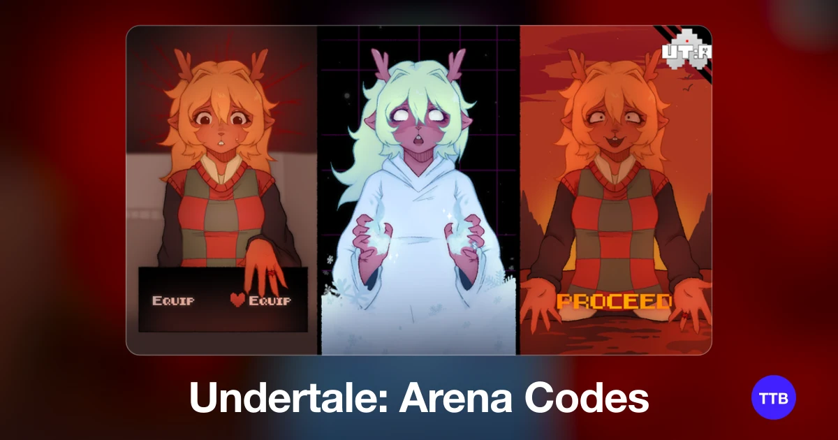 Undertale: Arena codes cover: the official Roblox game image with the game name