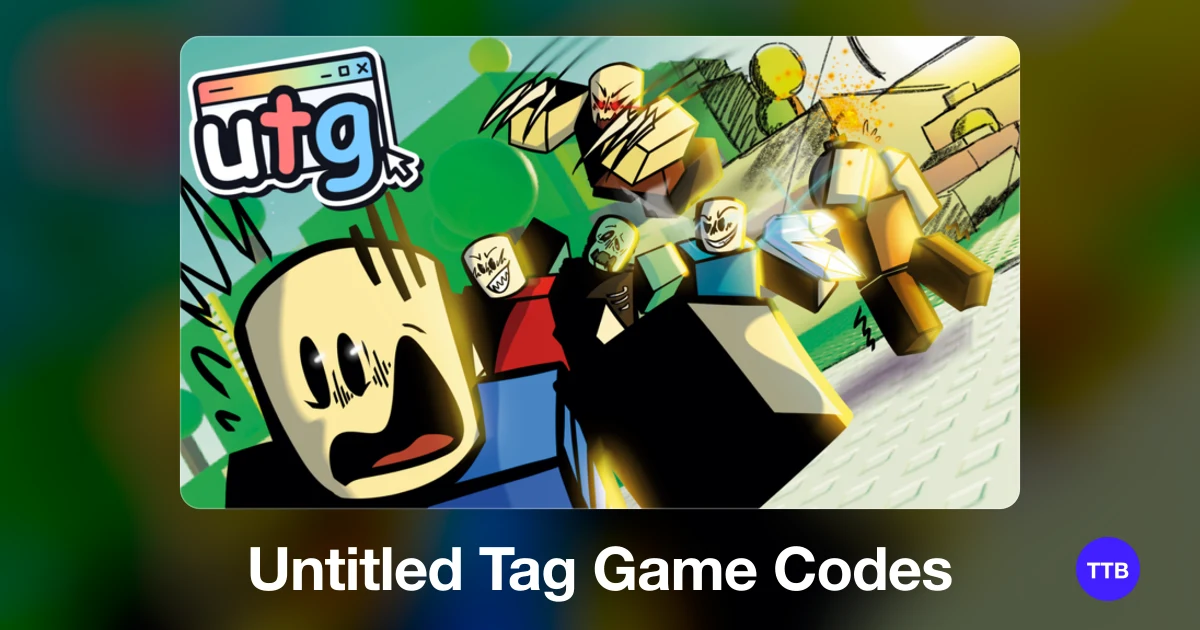 Untitled Tag Game codes cover: the official Roblox game image with the game name