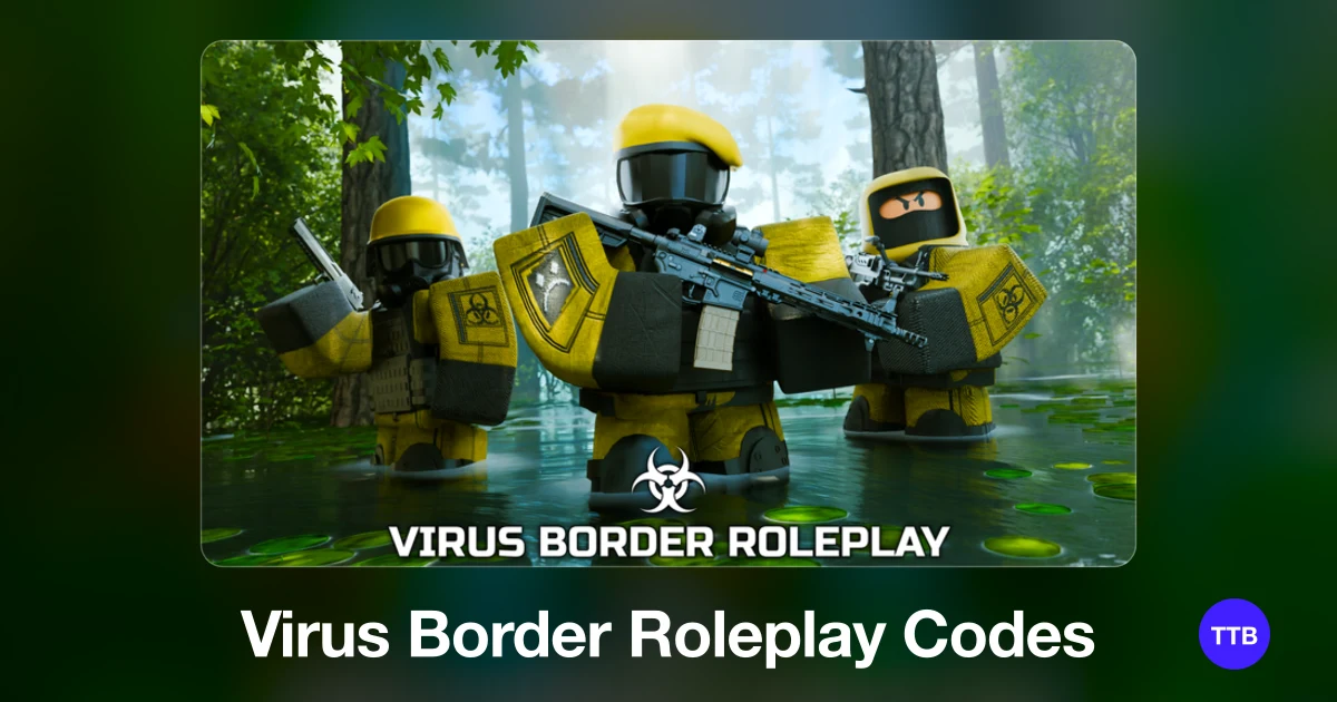 Virus Border Roleplay codes cover: the official Roblox game image with the game name