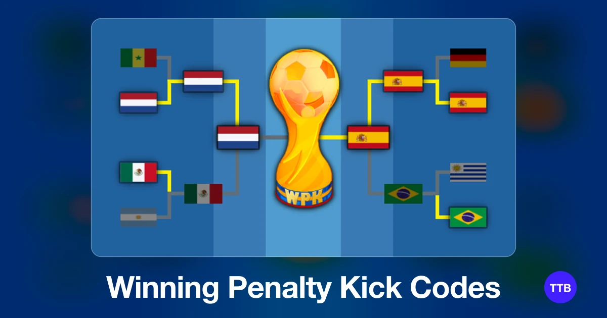 Winning Penalty Kick codes cover: the official Roblox game image with the game name