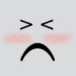 Sad blush face :