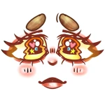 Orange/Yellow Aesthetic Face. CD-Fyxii