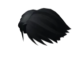 Black Short Parted Hair