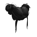 Black Trendy Messy Buns