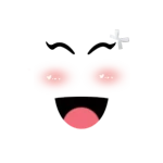 aesthetic pink happy face