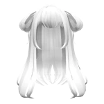 Loose White Anime Side Buns