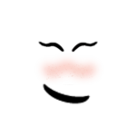 Aesthetic blush face