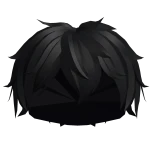 Messy Boy Hair in Black