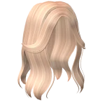 Aesthetic Split Bangs Hair in Blonde