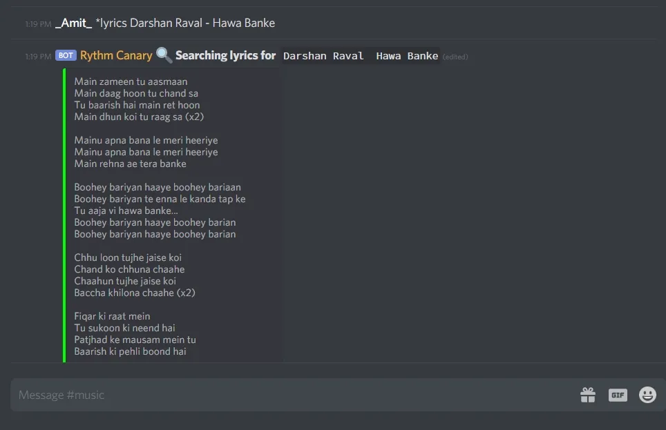 rythm lyrics search