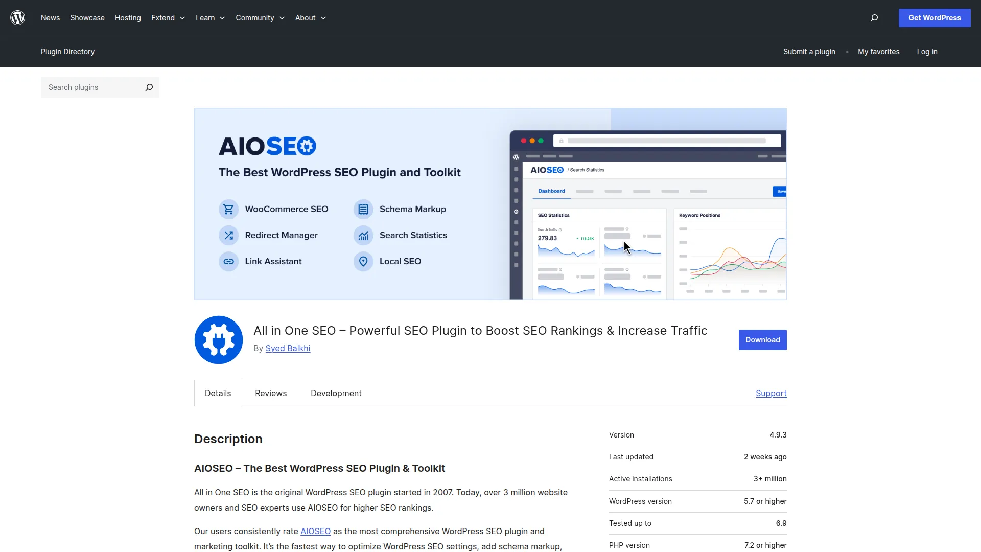 All in One SEO screenshot