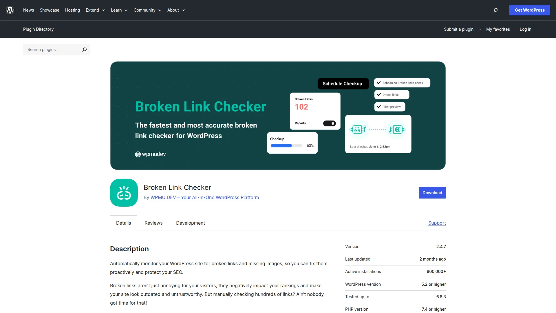 Broken Link Checker screenshot