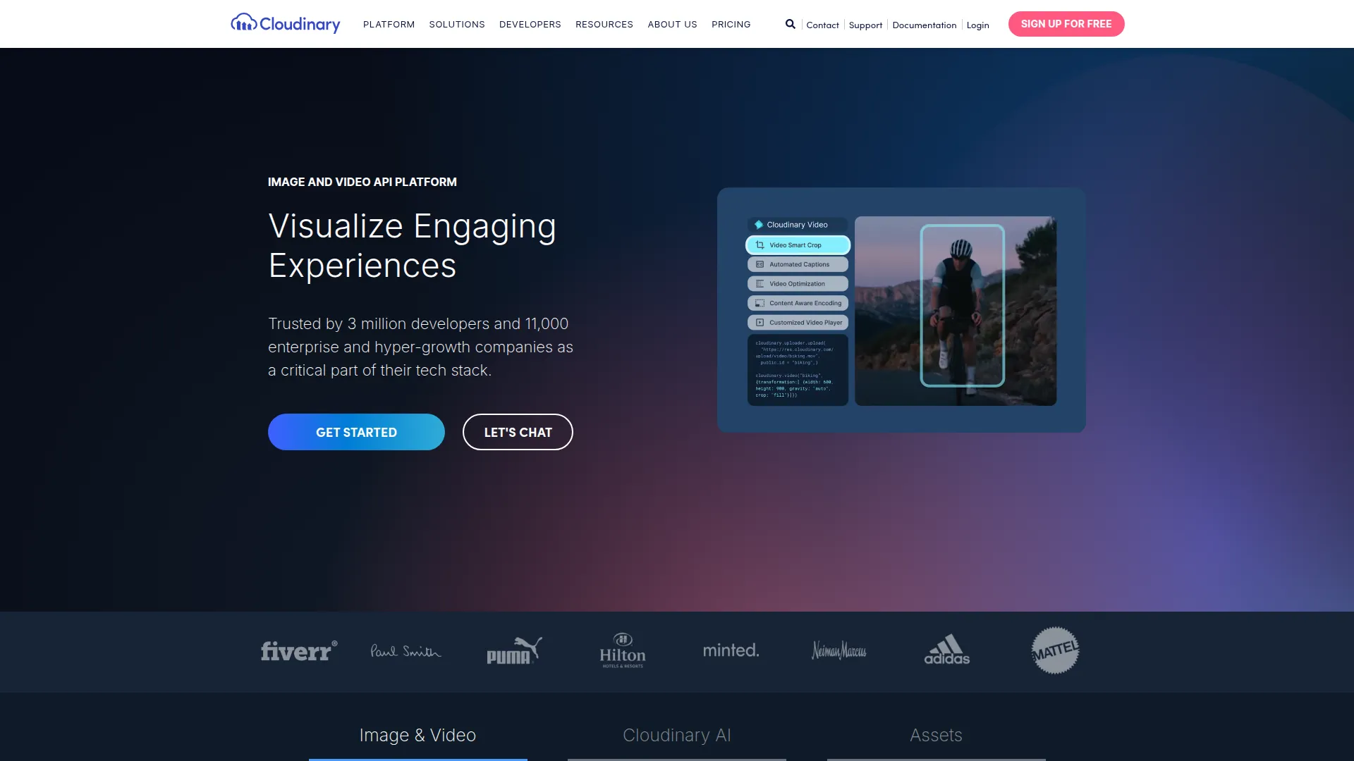 Cloudinary screenshot