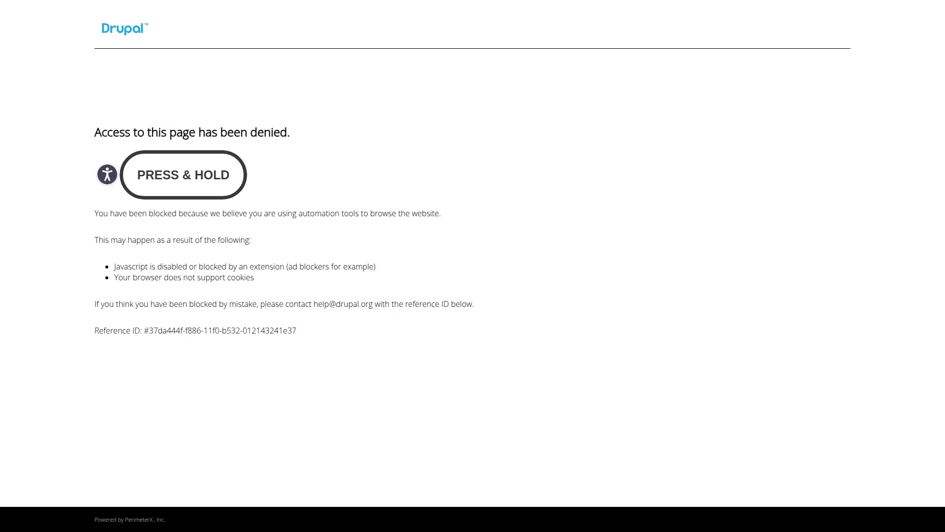 Drupal screenshot