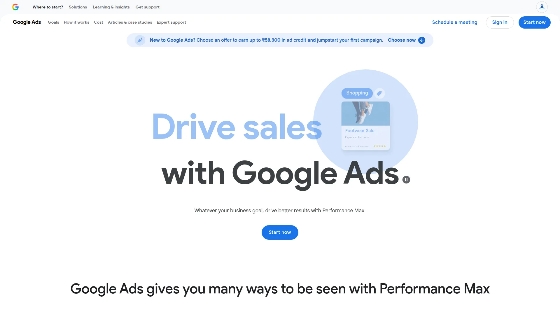 Google Ads screenshot