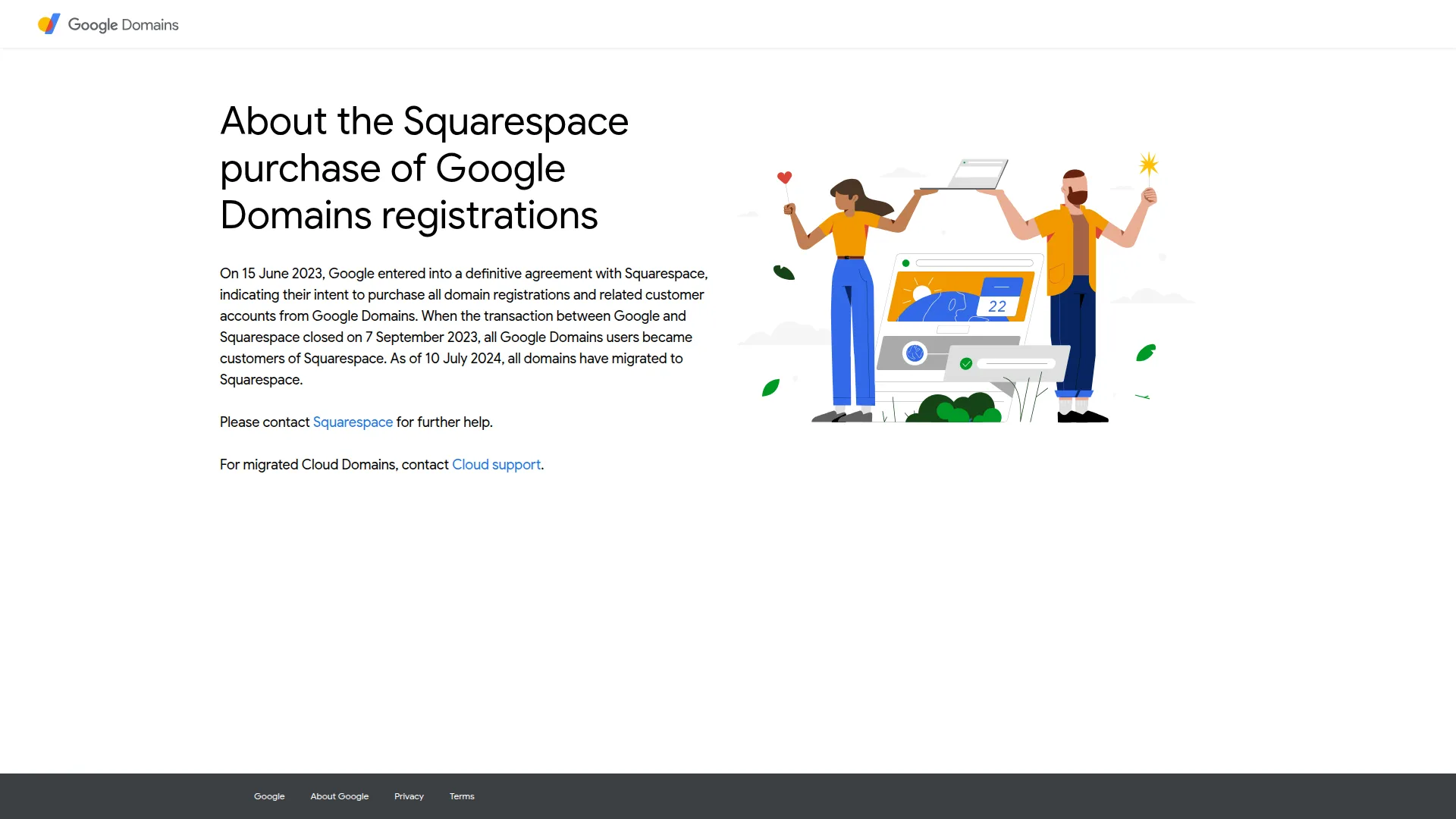 Google Domains screenshot
