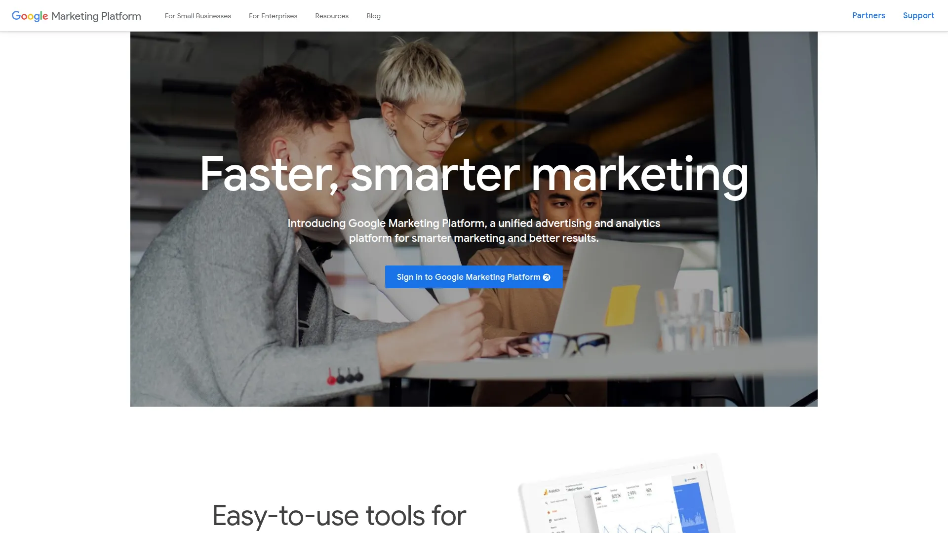 Google Optimize screenshot