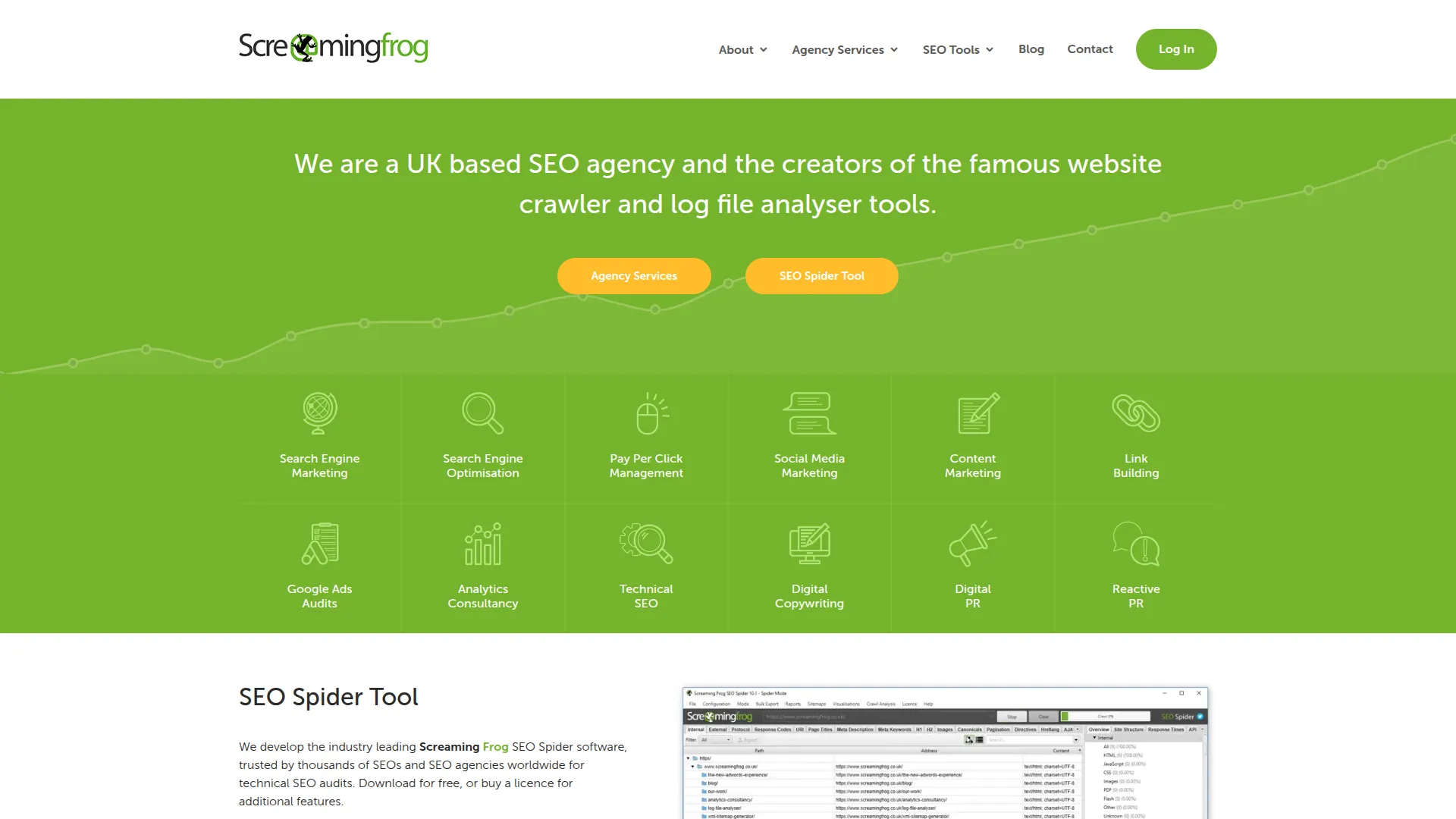 Screaming Frog SEO Spider screenshot