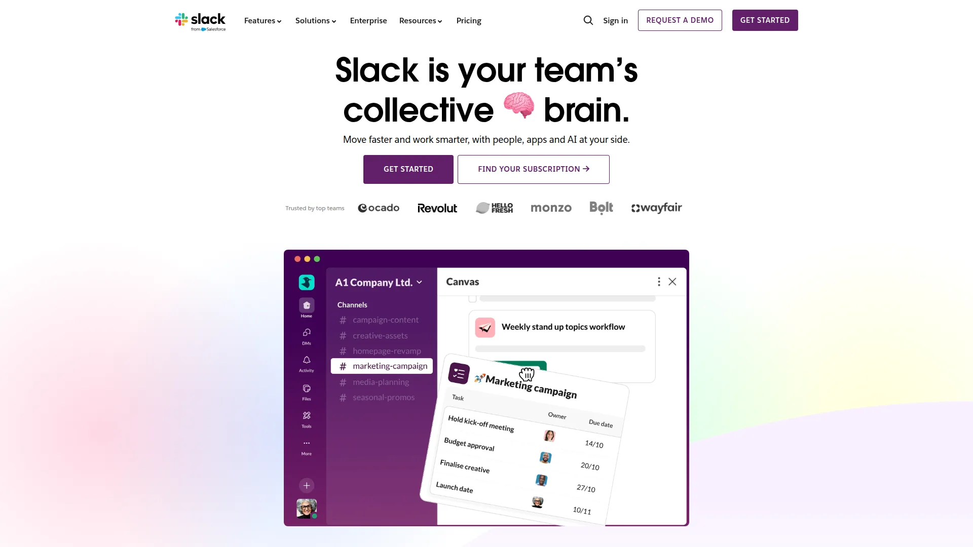 Slack screenshot