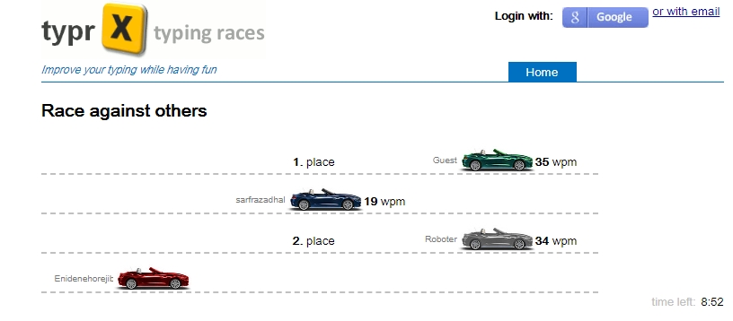 TyprX typing races