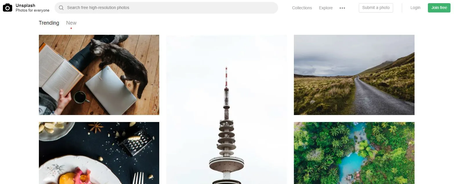 Unsplash free photos